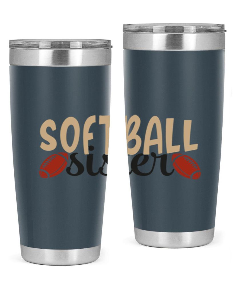 softball sister 2272#- softball- Tumbler