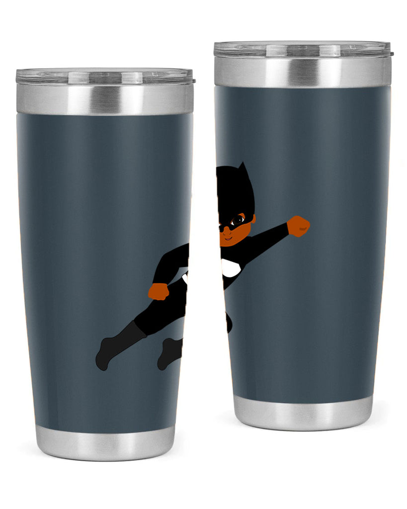 super kid 12#- black men - boys- tumbler