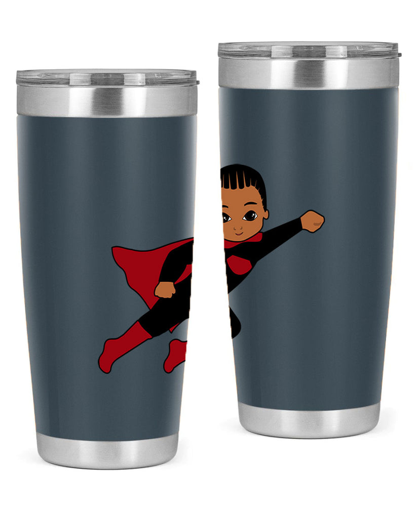 super kid 16#- black men - boys- tumbler
