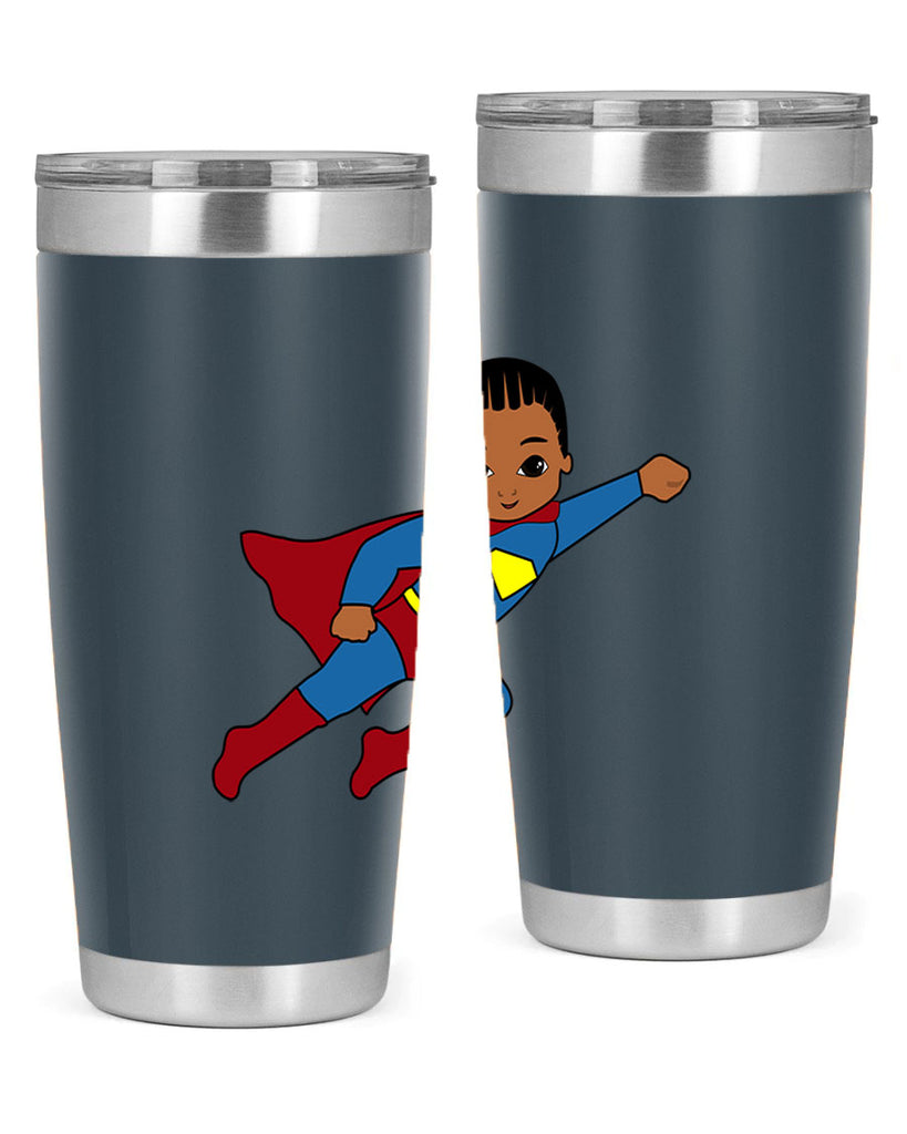 super kid 1#- black men - boys- tumbler