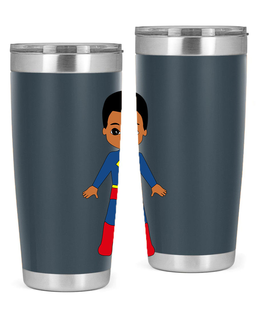 super kid 2#- black men - boys- tumbler