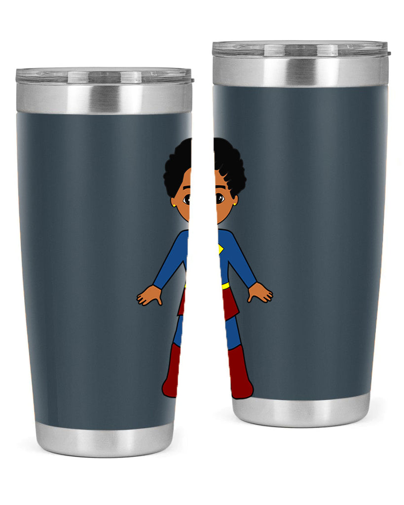 super kid 3#- black men - boys- tumbler