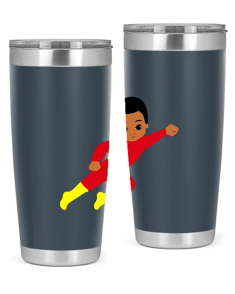 super kid 4#- black men - boys- tumbler