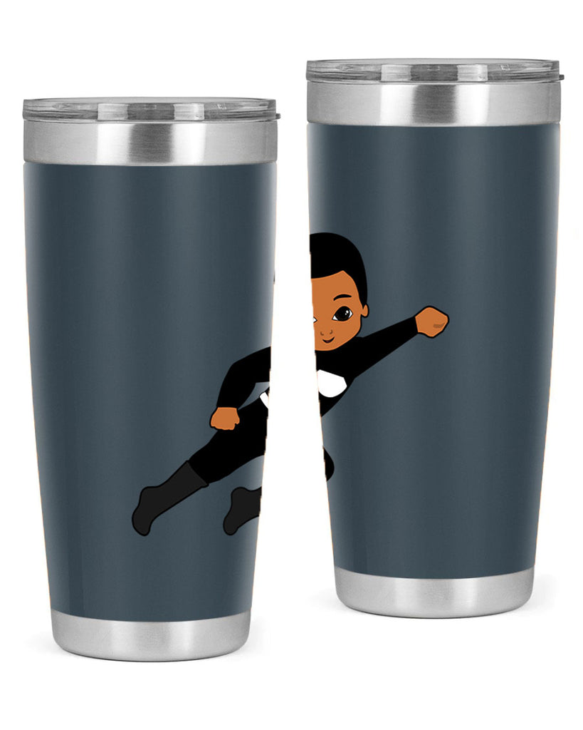 super kid 7#- black men - boys- tumbler