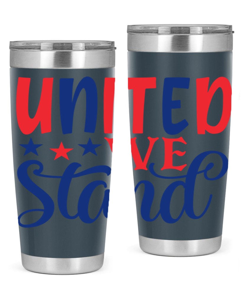 united we stand Style 75#- Fourt Of July- Tumbler