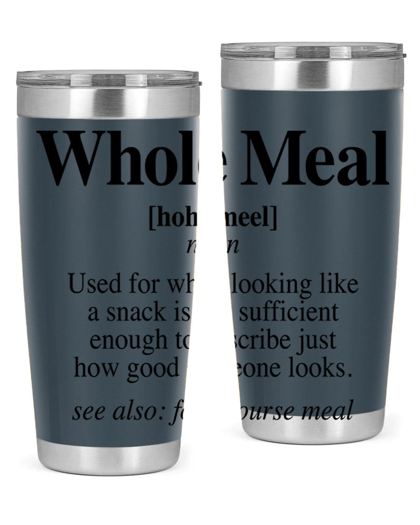 whole meal 10#- black words phrases- Cotton Tank
