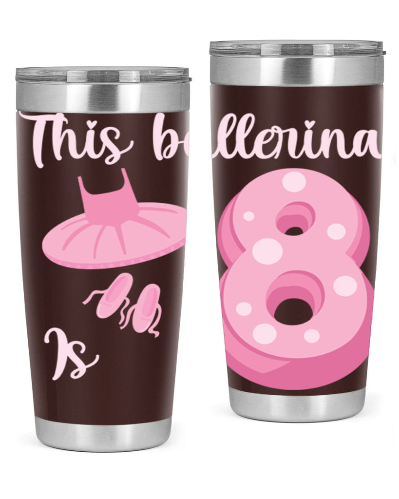 8th Birthday Ballet Dancer Ballerina 2#- ballet- Tumbler