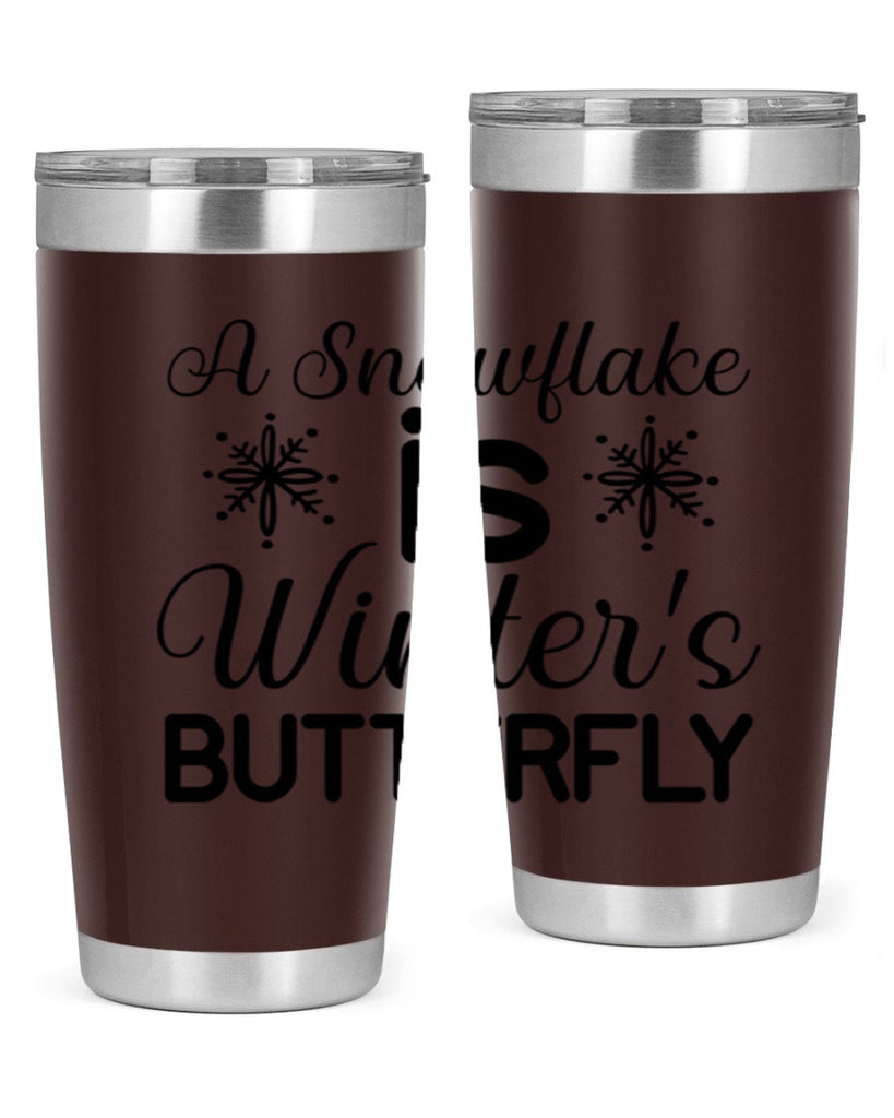 A Snowflake is Winters Butterfly3#- winter- Tumbler