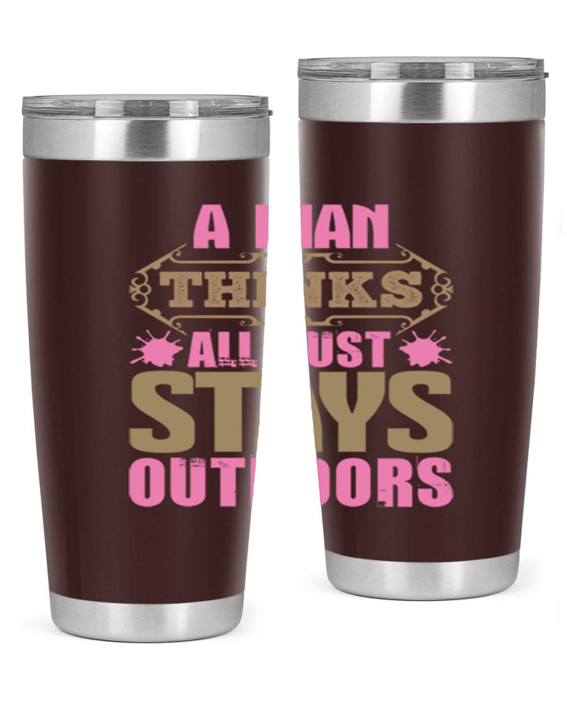 A man thinks all dust stays outdoors Style 6#- cleaner- tumbler