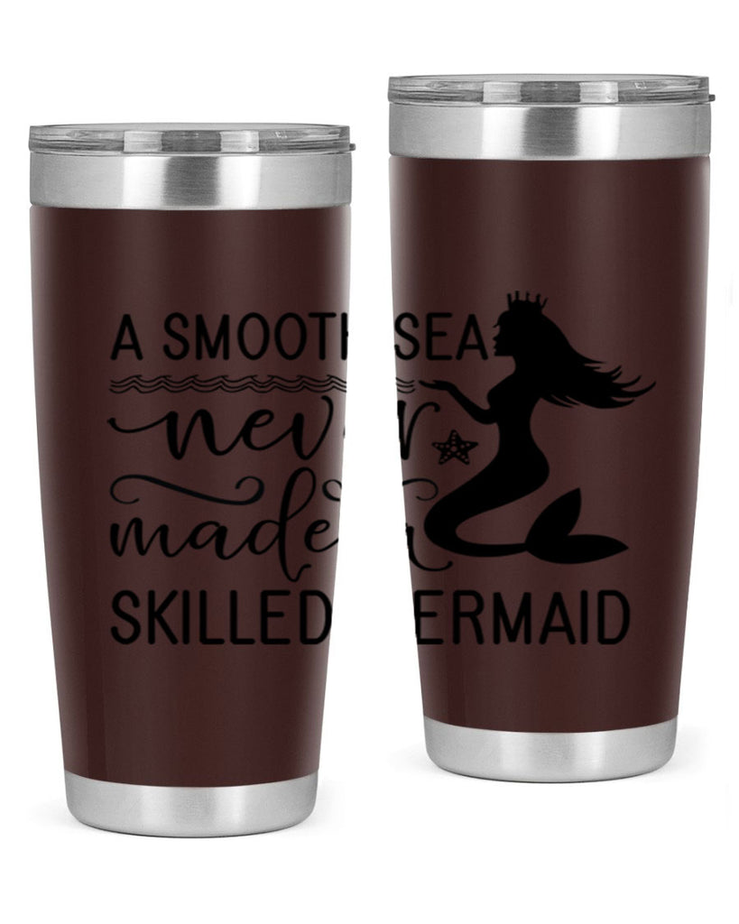 A smooth sea never made 12#- mermaid- Tumbler