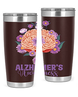 AlzheimerS Awareness Brain 12#- alzheimers- Tumbler