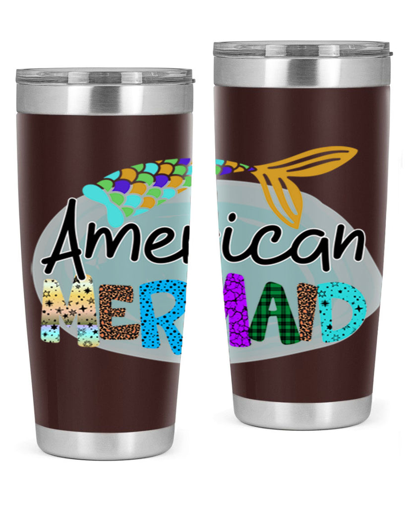American Mermaid 14#- mermaid- Tumbler