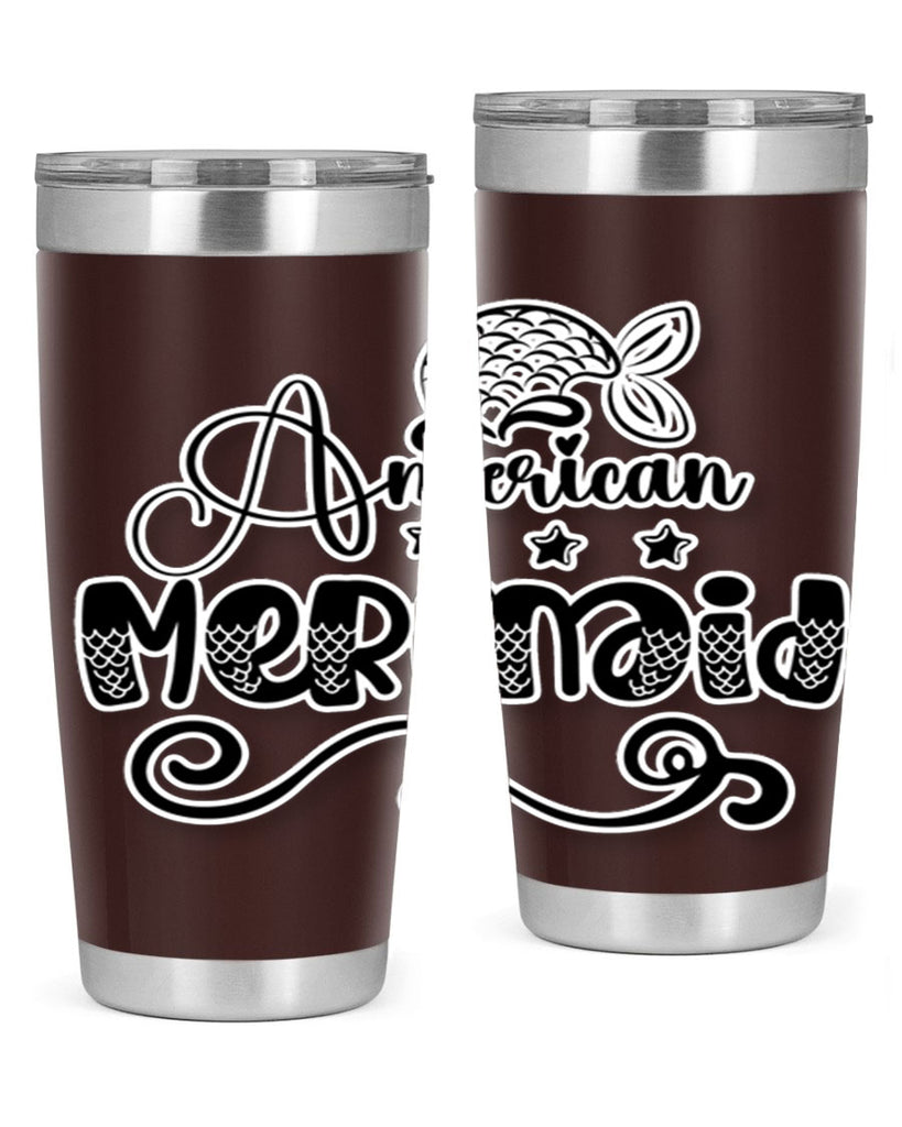 American Mermaid 15#- mermaid- Tumbler