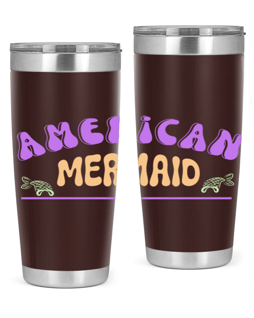 American Mermaid 16#- mermaid- Tumbler