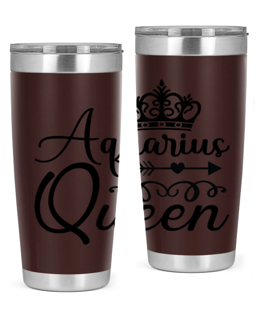 Aquarius queen 74#- zodiac- Tumbler