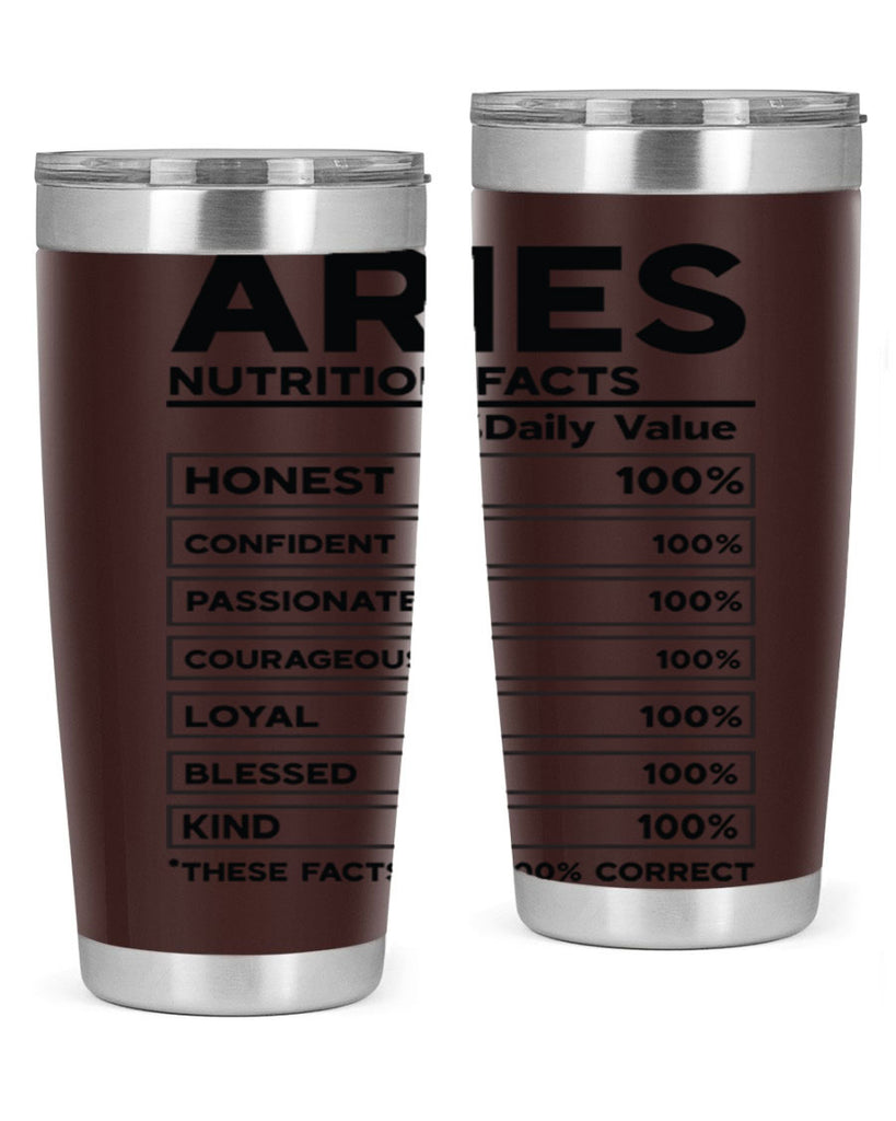 Aries Nutrition Facts 97#- zodiac- Tumbler