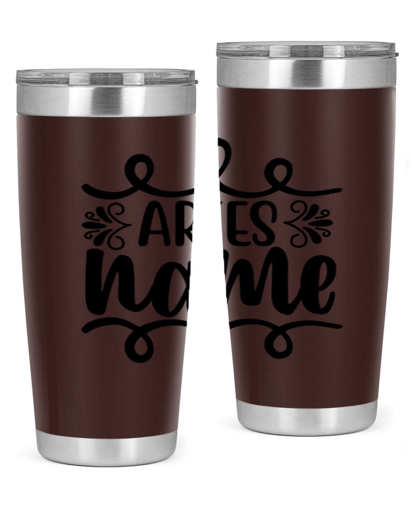 Ariesname 112#- zodiac- Tumbler