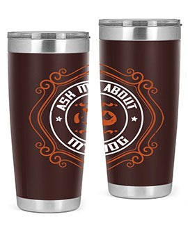 Ask Me About My Dog Style 130#- dog- Tumbler