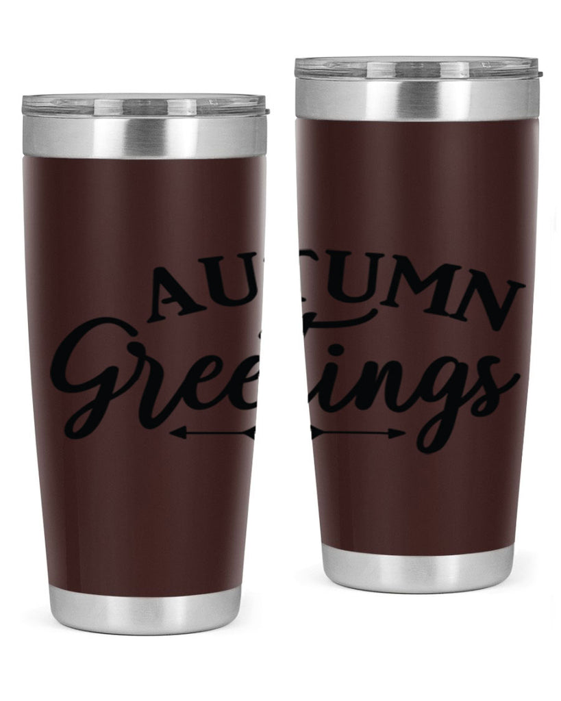 Autumn Greetings 16#- fall- Tumbler