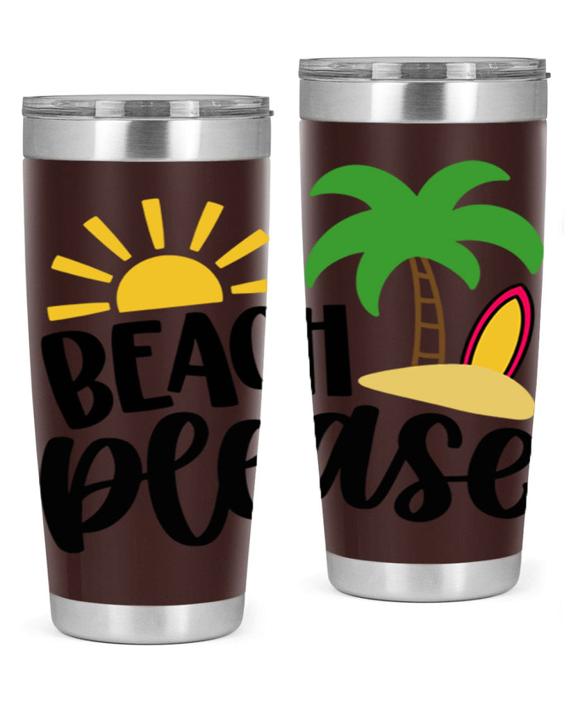 Beach Please Style 51#- summer- Tumbler