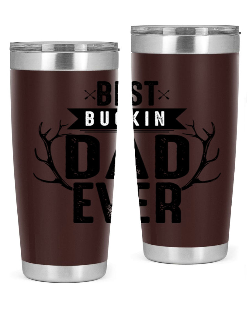 Best Buckin Dad ever 48#- dad- Tumbler