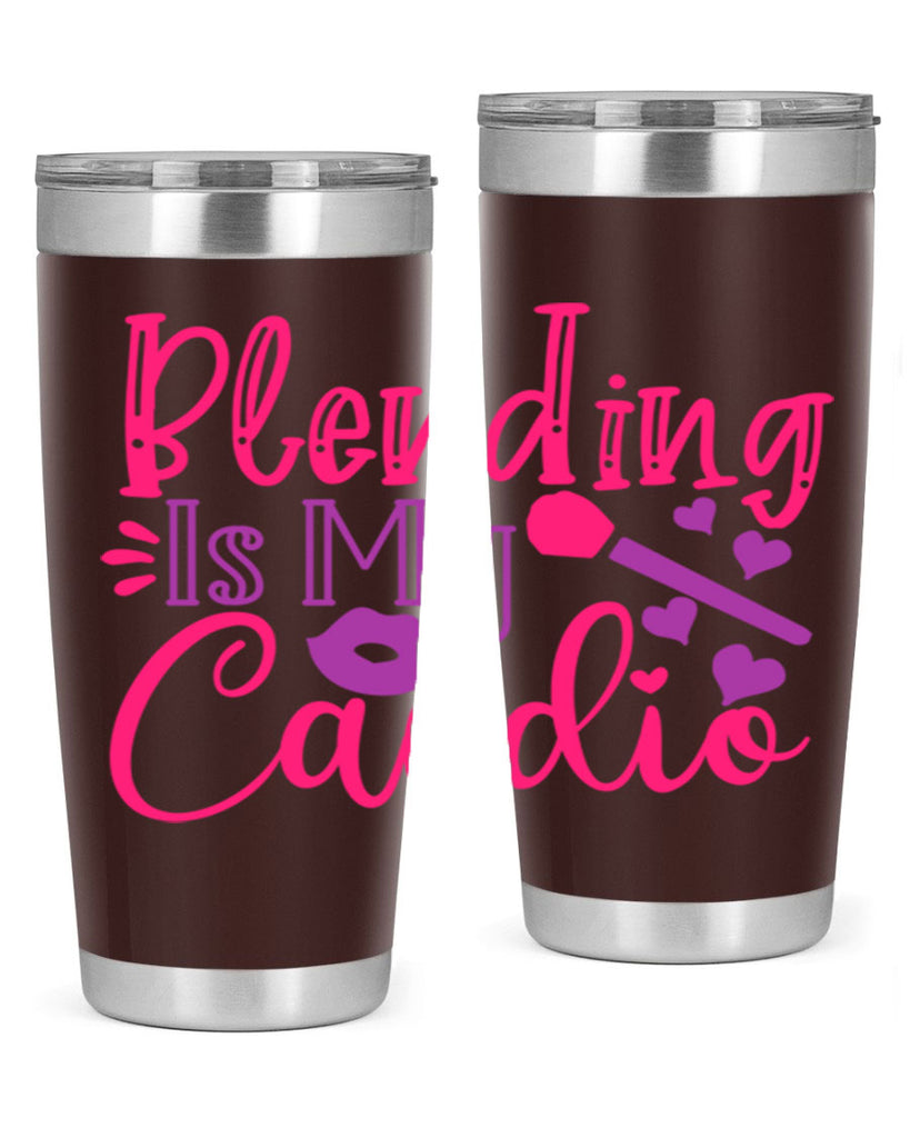 Blending Is My Cardio Style 247#- make up- Tumbler