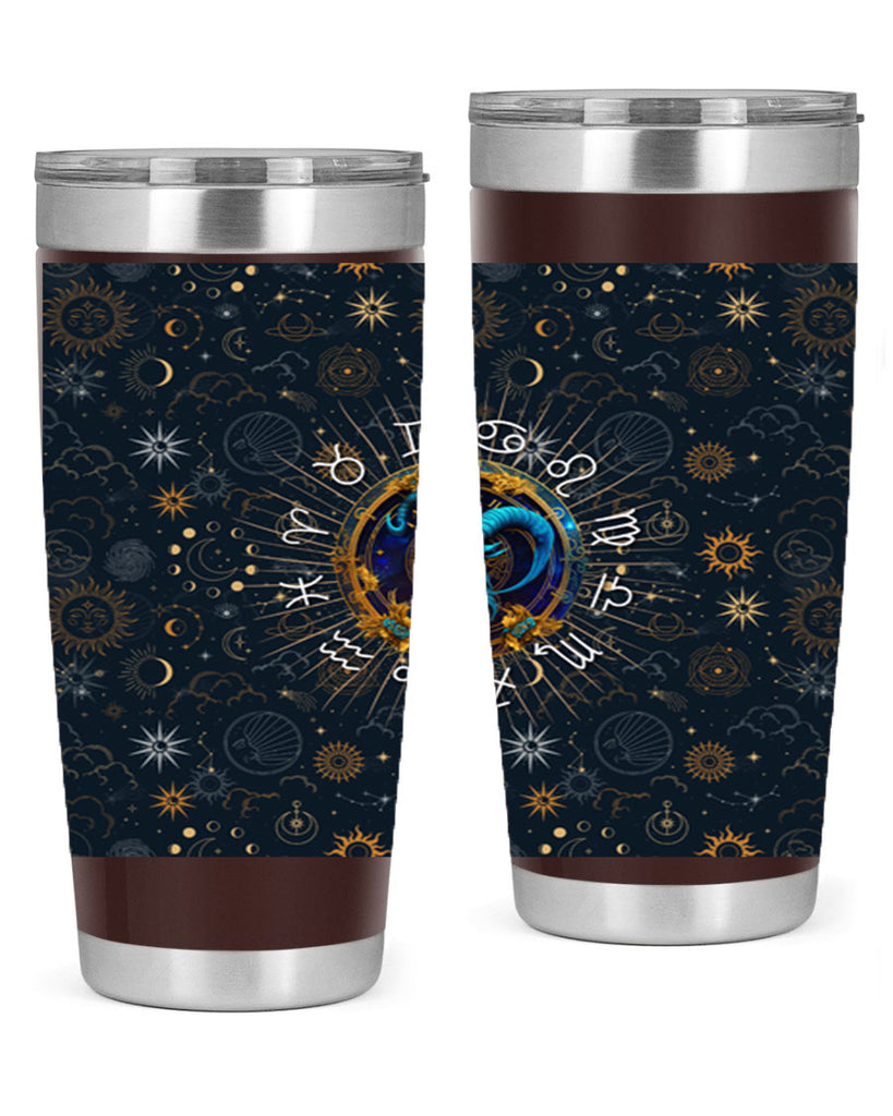 Capricorn Straight 184#- zodiac- Tumbler