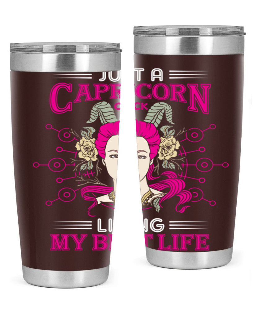 Capricorn chick 193#- zodiac- Tumbler
