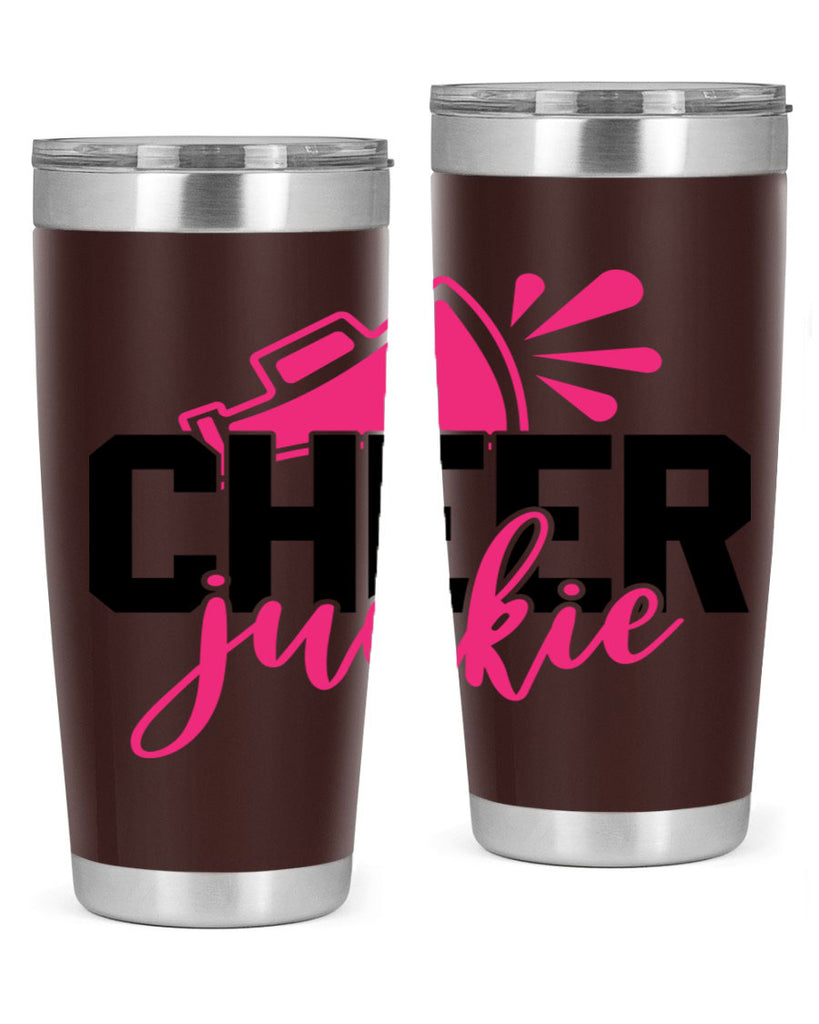 Cheer junkie 1390#- cheer- Tumbler