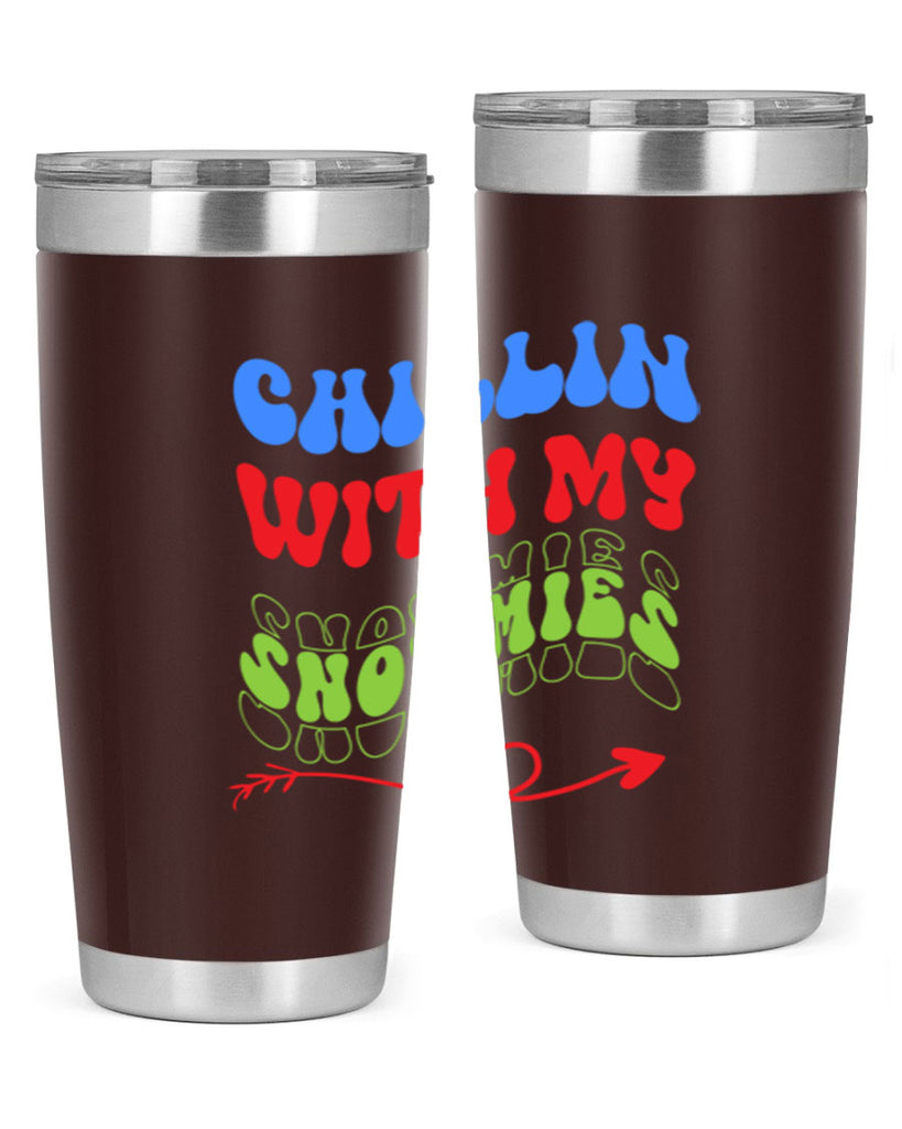 Chillin with my snowmies 42#- winter- Tumbler