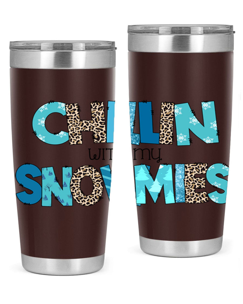 Chillin with my snowmies 43#- winter- Tumbler