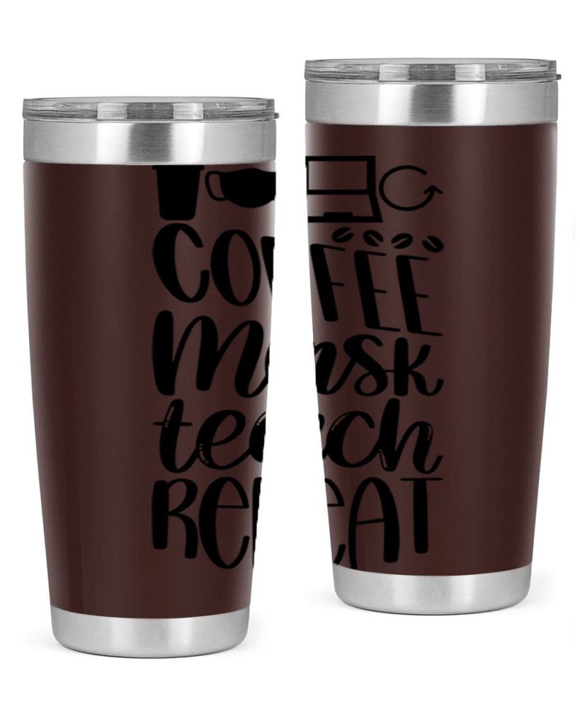 Coffee Mask Teach Repeat Style 84#- teacher- tumbler