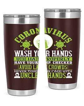 Coronavirus Wash Your Hands Use Style 1#- corona virus- Tumbler