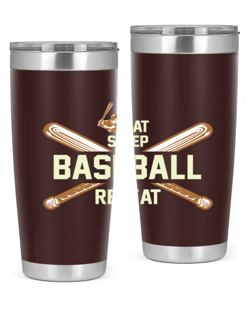 Eat 1285#- baseball- Tumbler