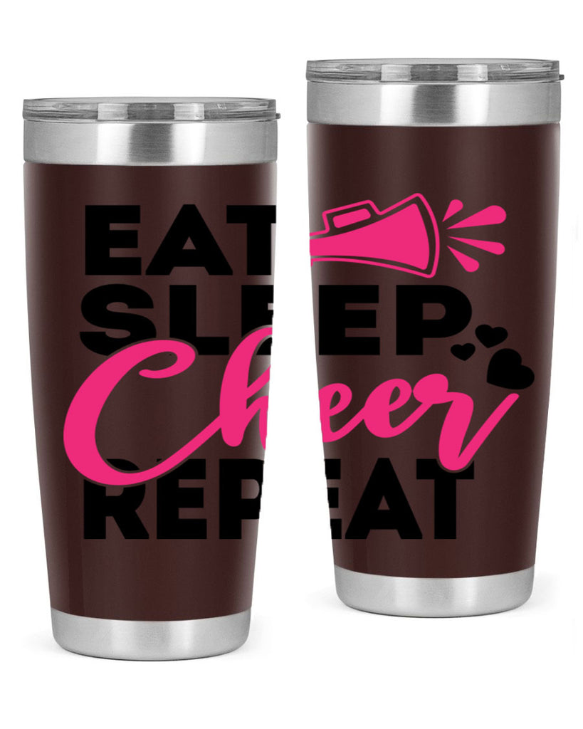 Eat Sleep Cheer Repeate 1315#- cheer- Tumbler