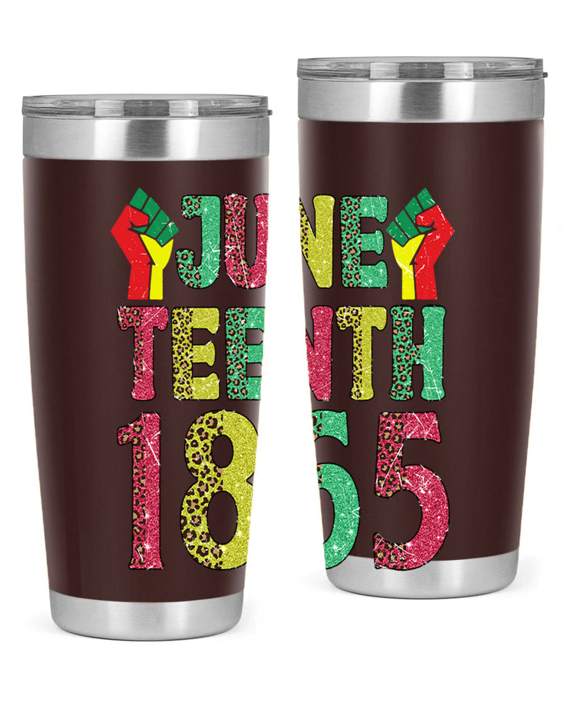 Fist Juneteenth Since 1865 Design Png 10#- Juneteenth- tumbler