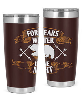 For bears, winter is one night 53#- Bears- Tumbler