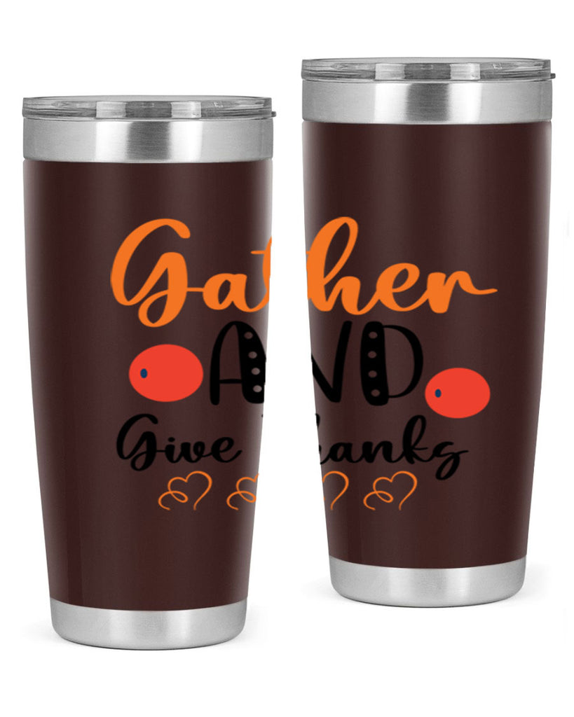 Gather And Give Thanks 188#- fall- Tumbler