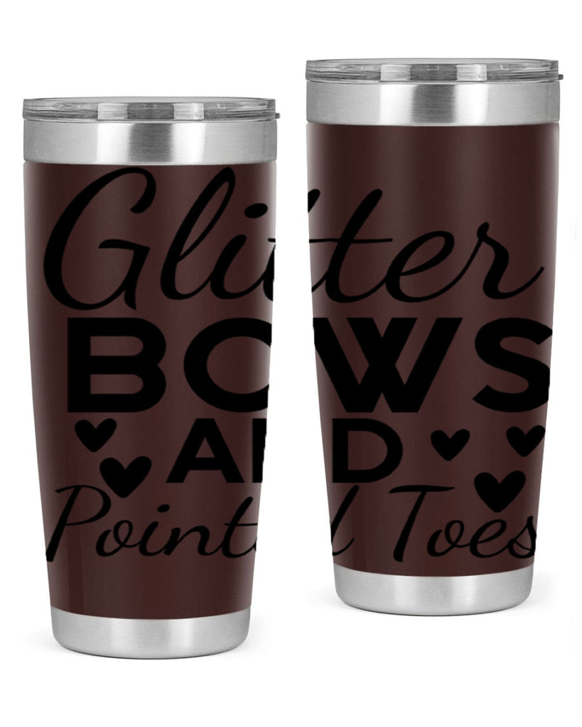 Glitter Bows and Pointed Toes 43#- ballet- Tumbler