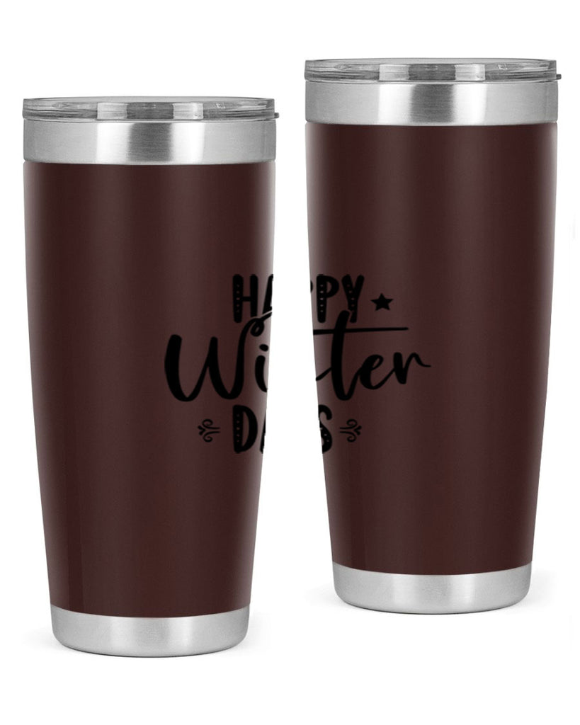Happy Winter Days 124#- winter- Tumbler