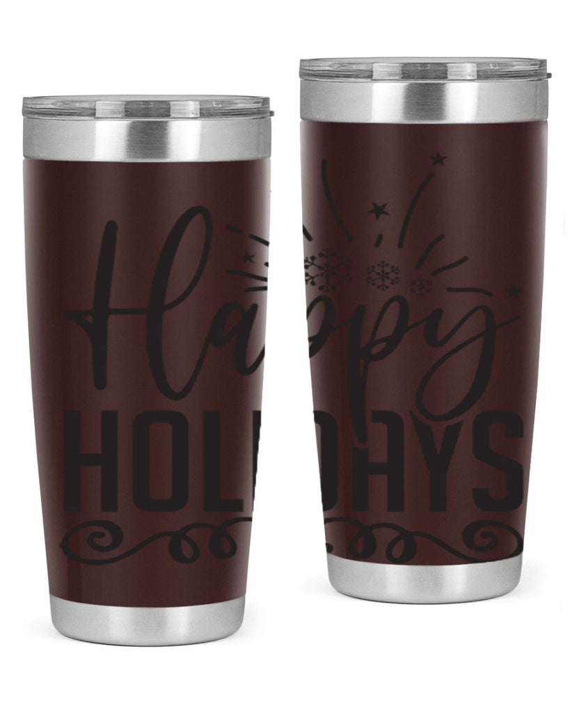 Happy holidays 137#- winter- Tumbler