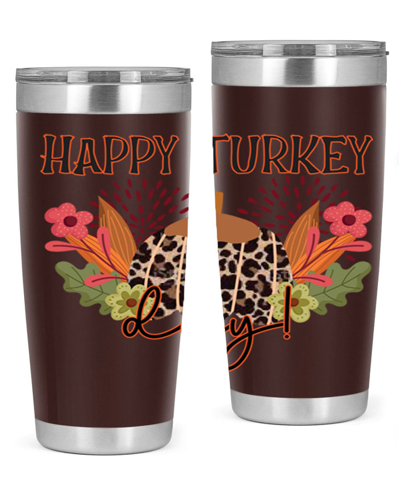 Happy turkey day 253#- fall- Tumbler