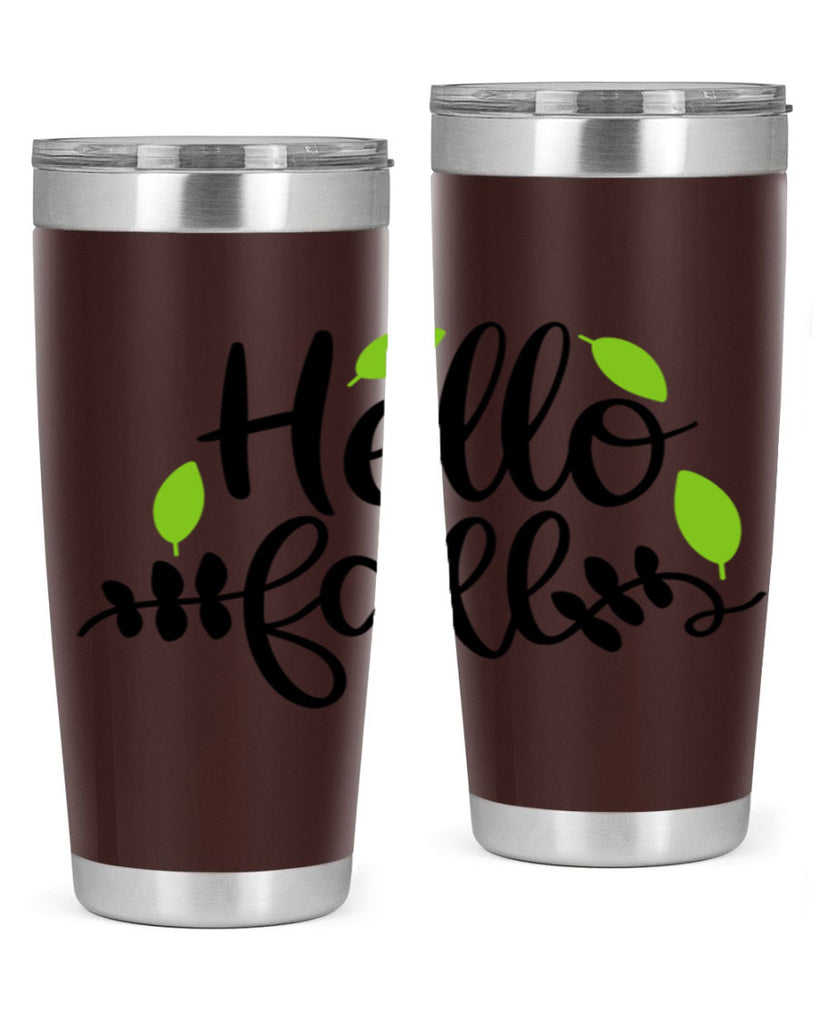 Hello Fall 283#- fall- Tumbler
