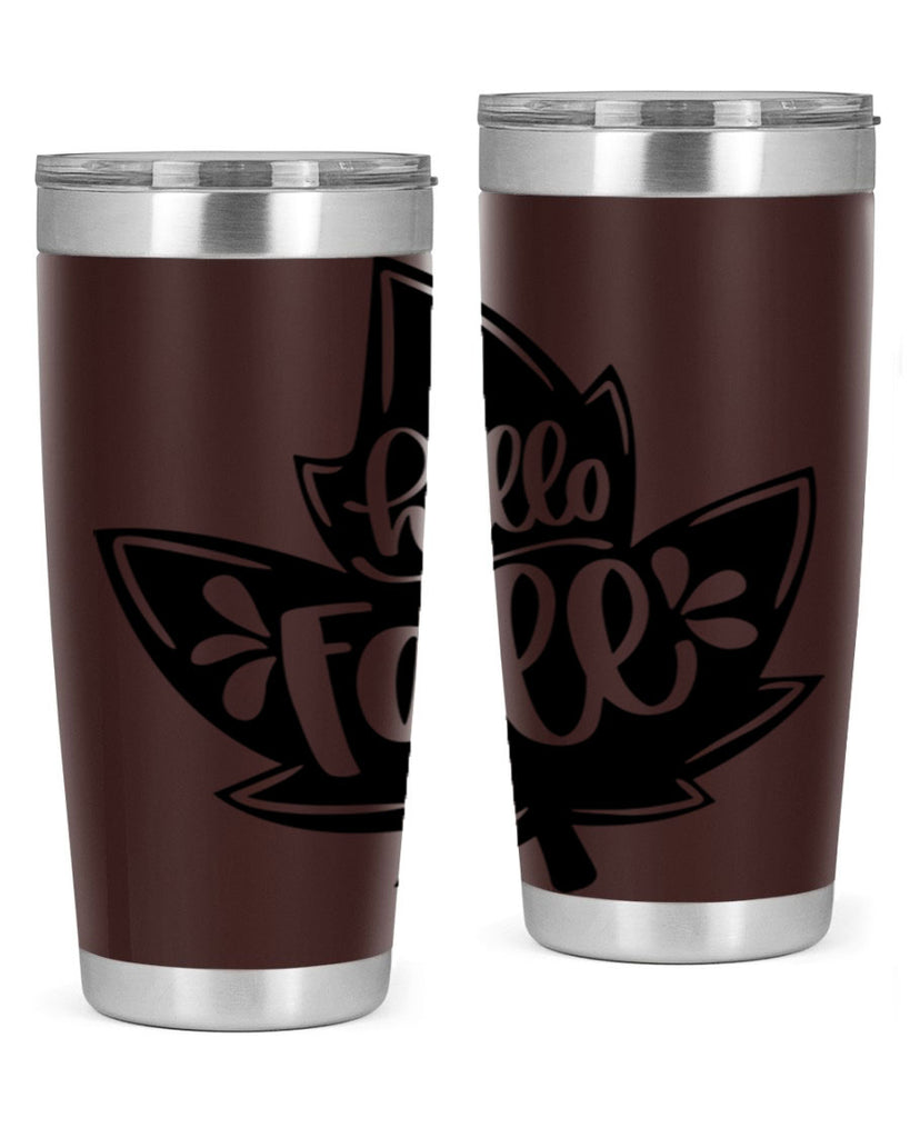 Hello Fall 494#- fall- Tumbler