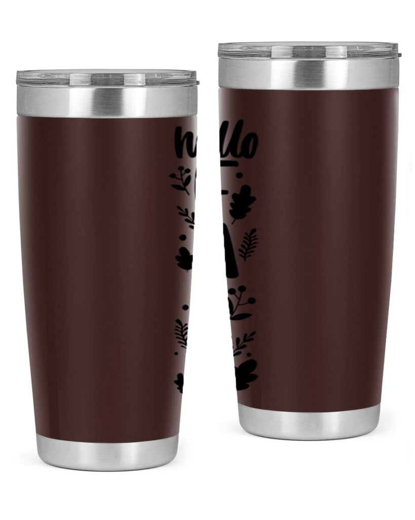 Hello Fall 495#- fall- Tumbler