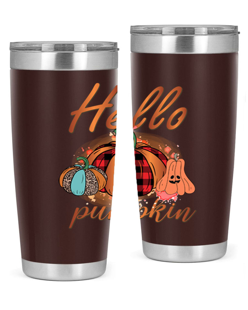 Hello Pumpkin 284#- fall- Tumbler