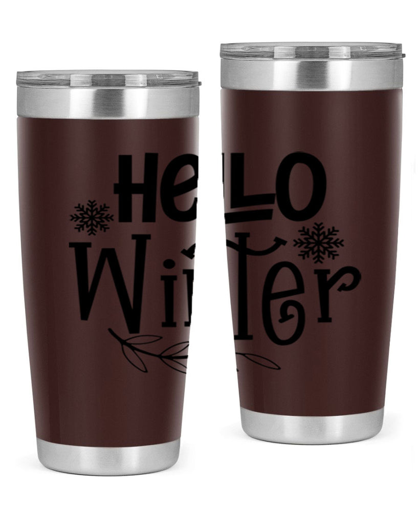 Hello Winter 168#- winter- Tumbler
