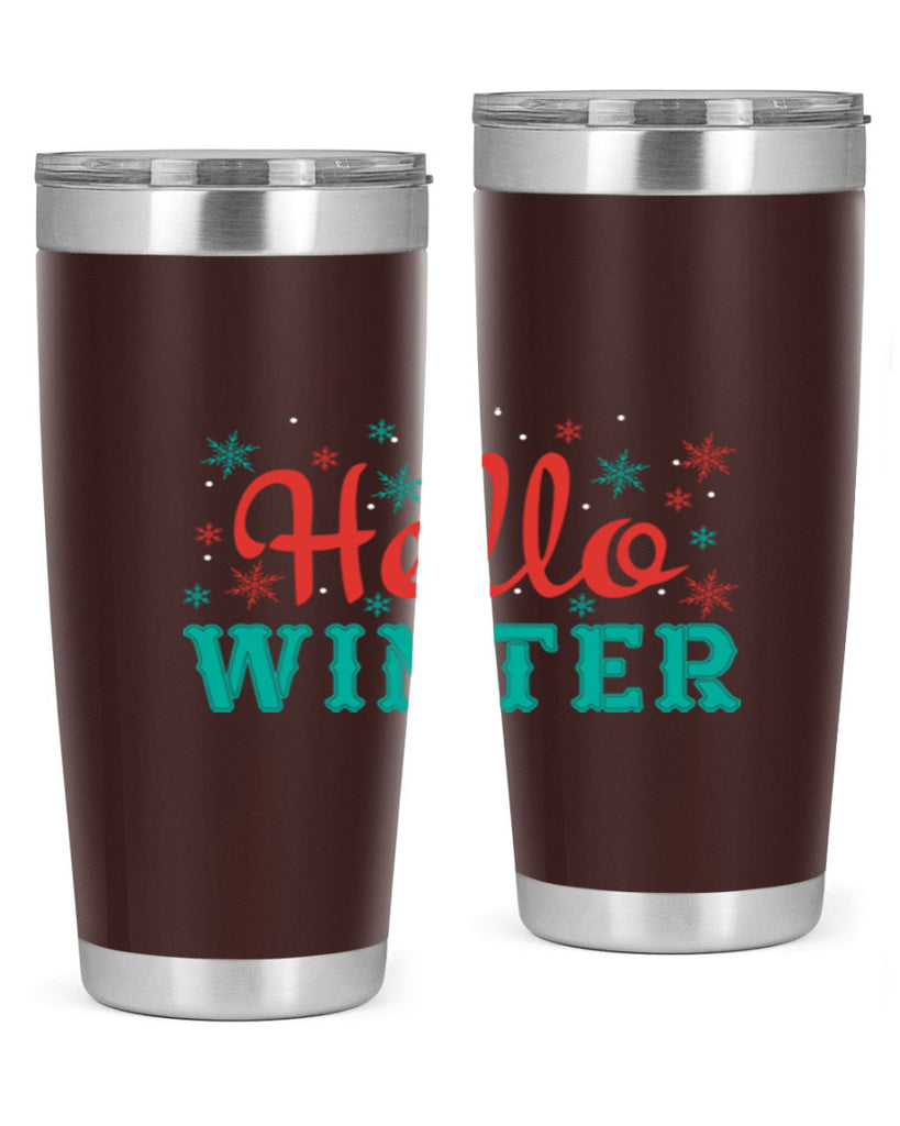 Hello Winter 182#- winter- Tumbler