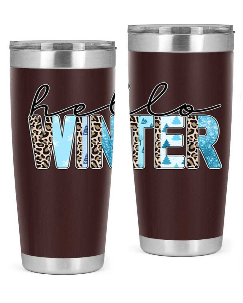 Hello Winter 189#- winter- Tumbler
