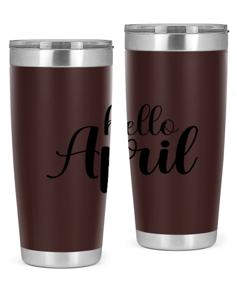 Hello april  219#- spring- Tumbler